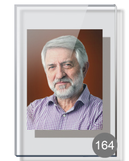 Portrait on glass
